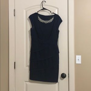 Vintage navy blue dress